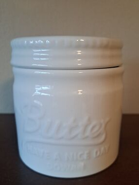 Butter Keeper/Crock. MASON Jar Style